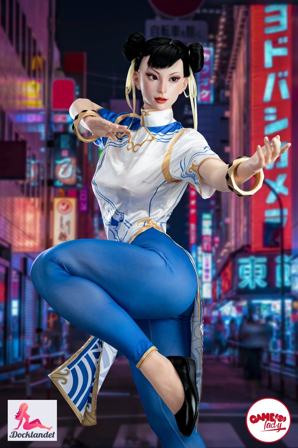 Chun Li Sexdocka (Game Lady 169cm F-Kupa No.47-1 Silikon) Street Fighter Sex Doll Life Size