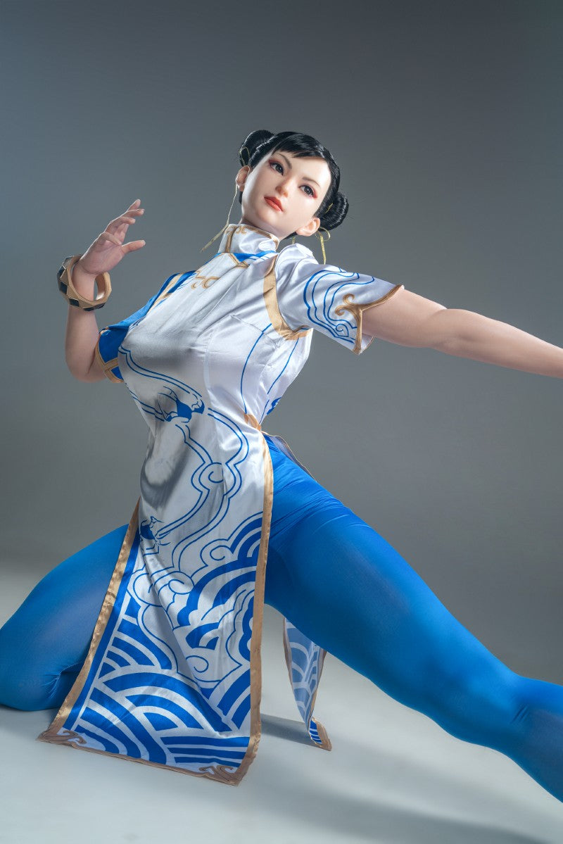 Chun Li-sekspop (Game Lady 169 cm F-Cup nr. 33-1 siliconen)