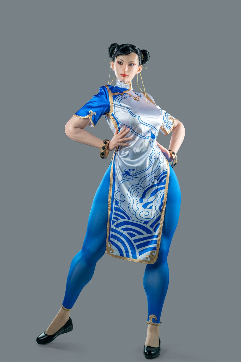 Chun Li-sekspop (Game Lady 169 cm F-Cup nr. 33-1 siliconen)