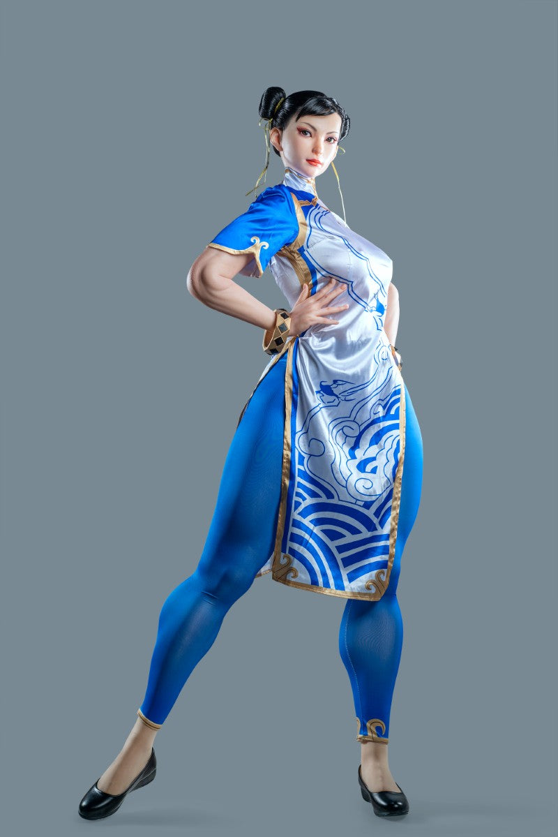 Chun Li-sekspop (Game Lady 169 cm F-Cup nr. 33-1 siliconen)