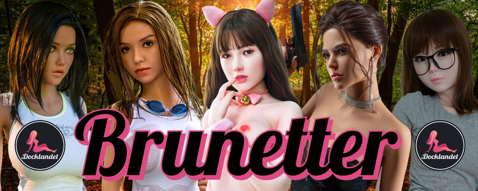 Donkerbruine sekspop