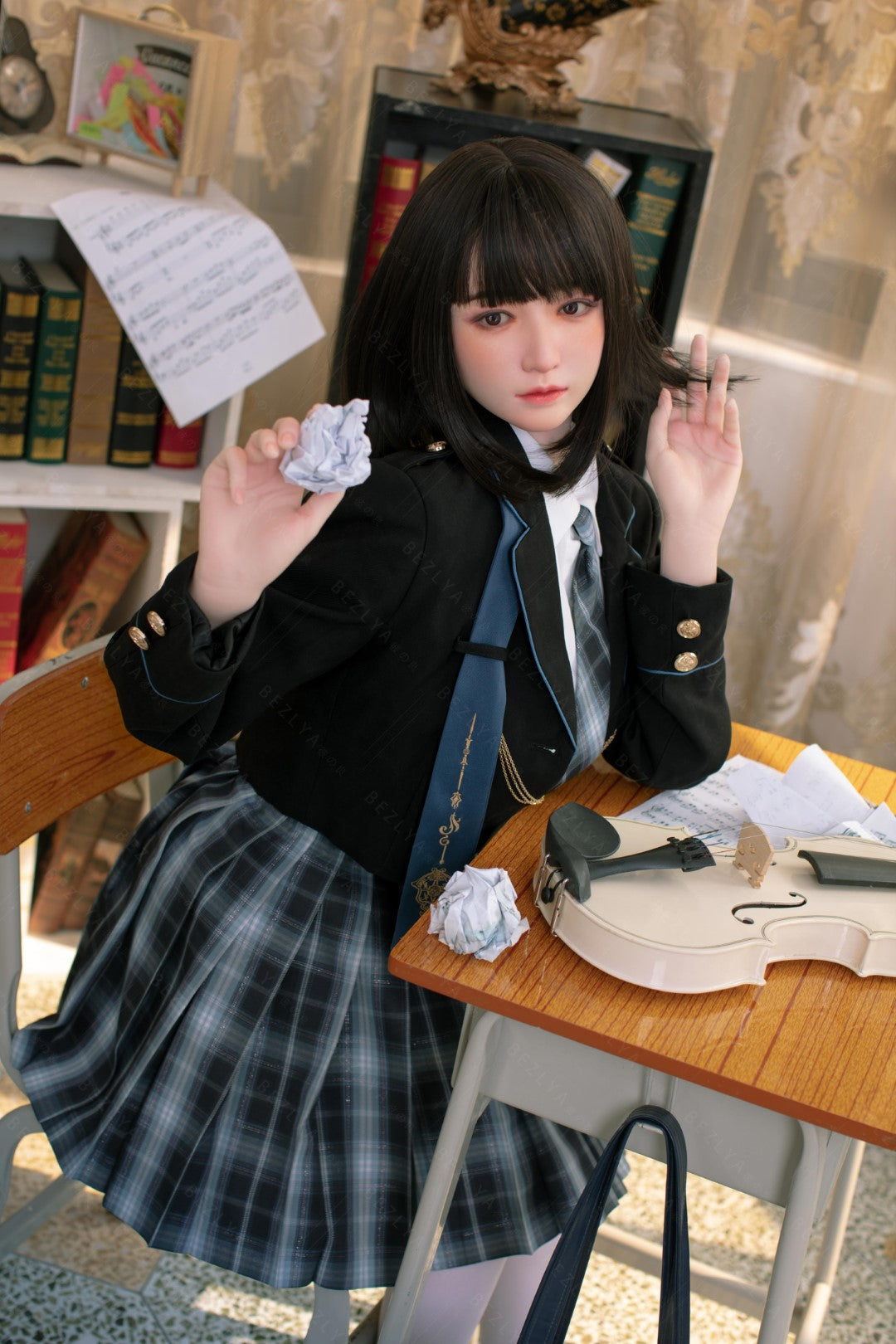 Platycodon-sekspop (Bezlya Doll 160 cm C-cup 2.1 siliconen)