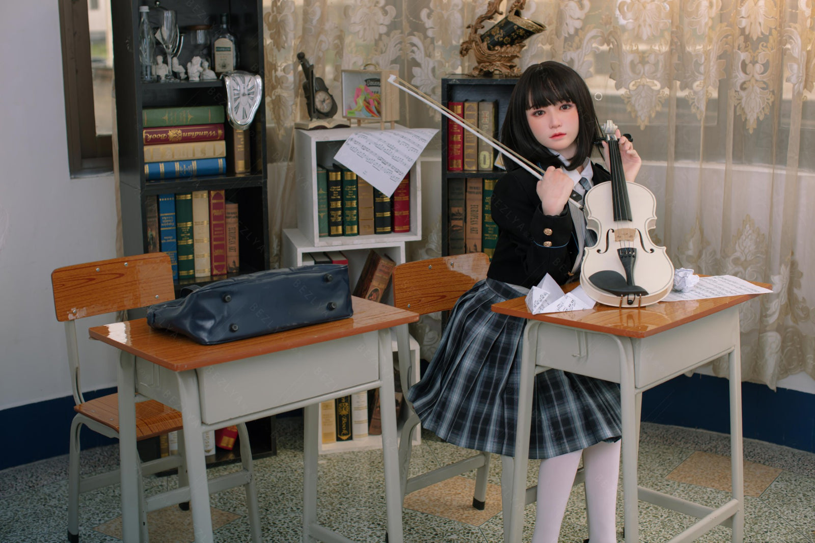 Platycodon-sekspop (Bezlya Doll 160 cm C-cup 2.1 siliconen)