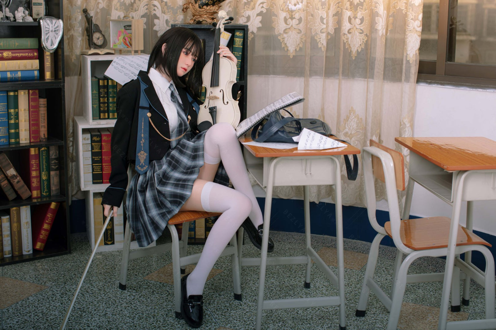 Platycodon-sekspop (Bezlya Doll 160 cm C-cup 2.1 siliconen)