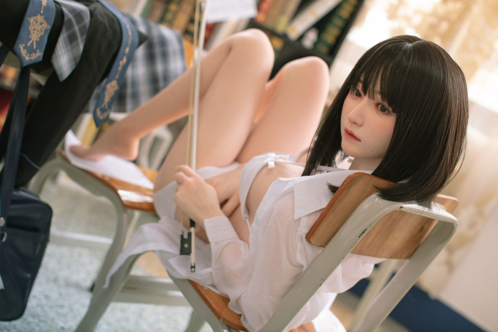 Platycodon-sekspop (Bezlya Doll 160 cm C-cup 2.1 siliconen)