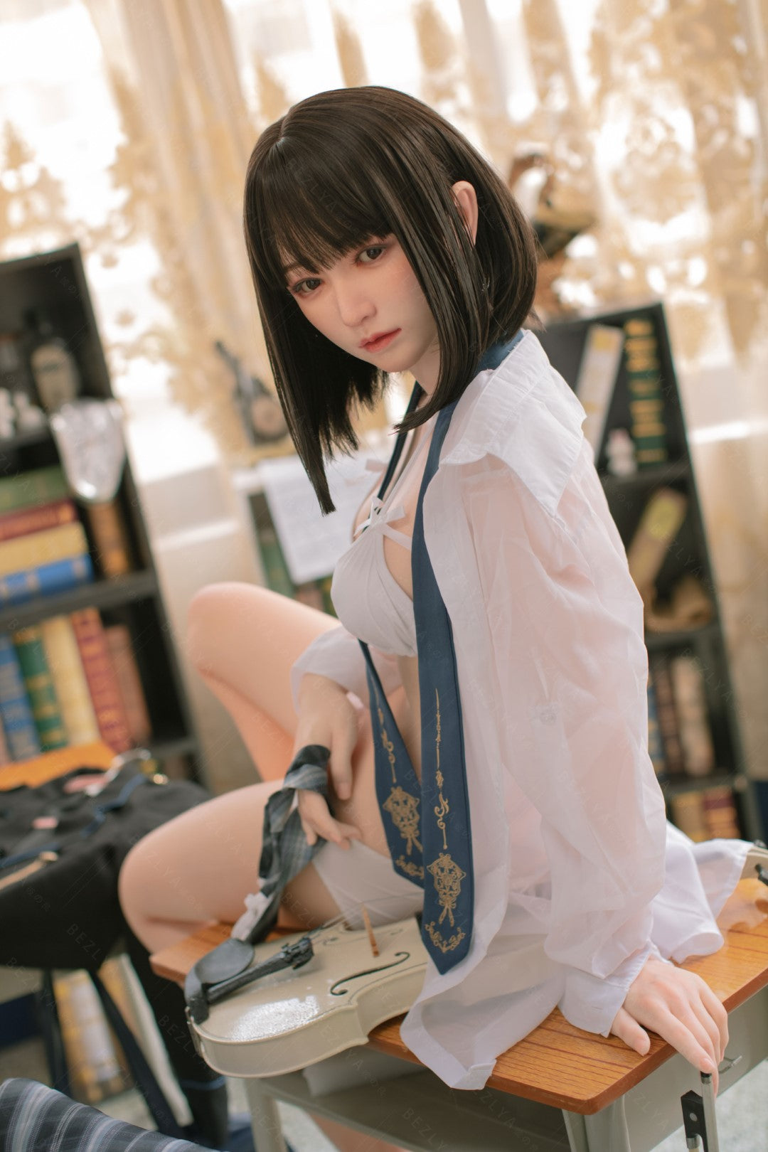 Platycodon-sekspop (Bezlya Doll 160 cm C-cup 2.1 siliconen)