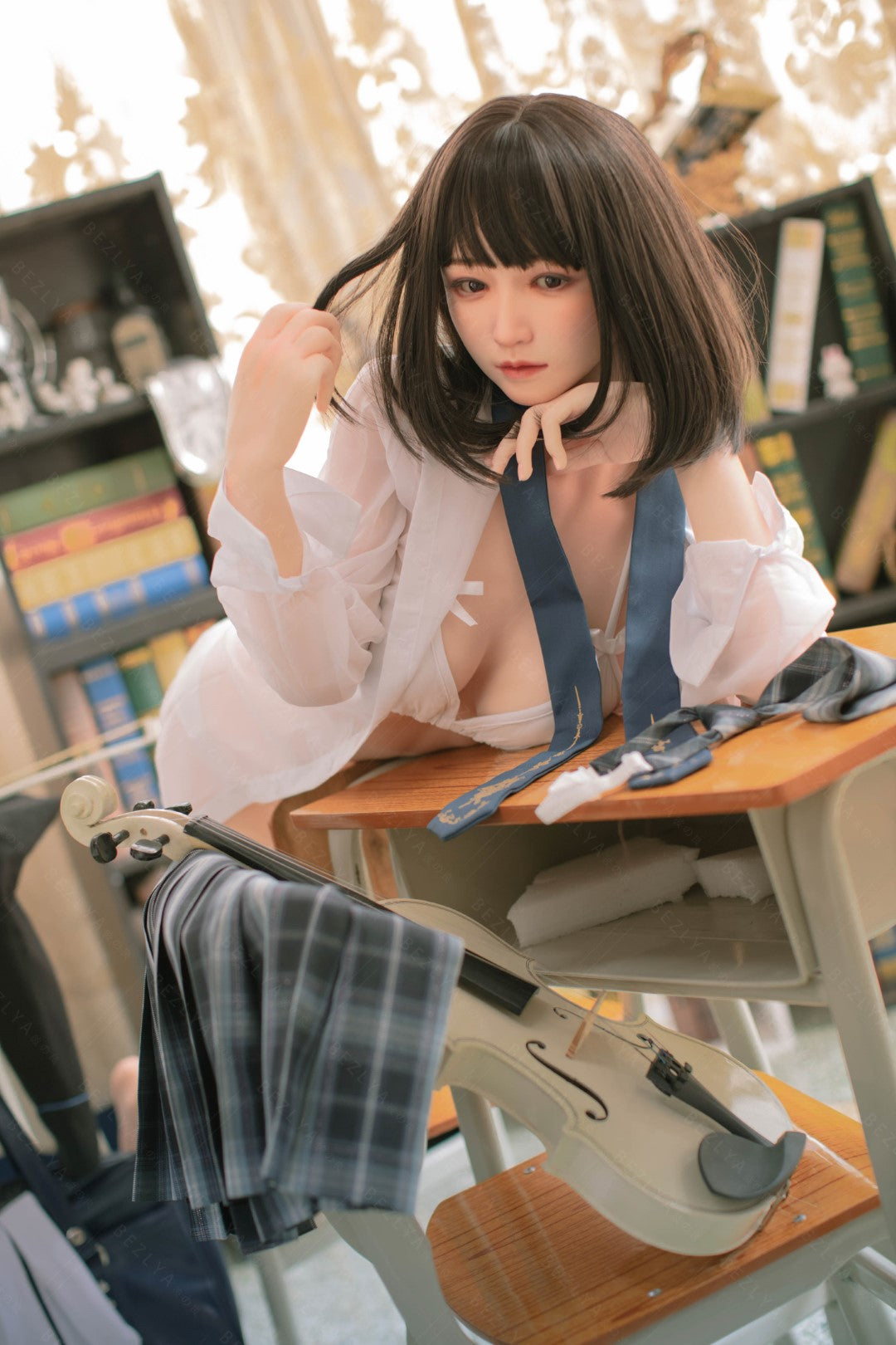 Platycodon-sekspop (Bezlya Doll 160 cm C-cup 2.1 siliconen)