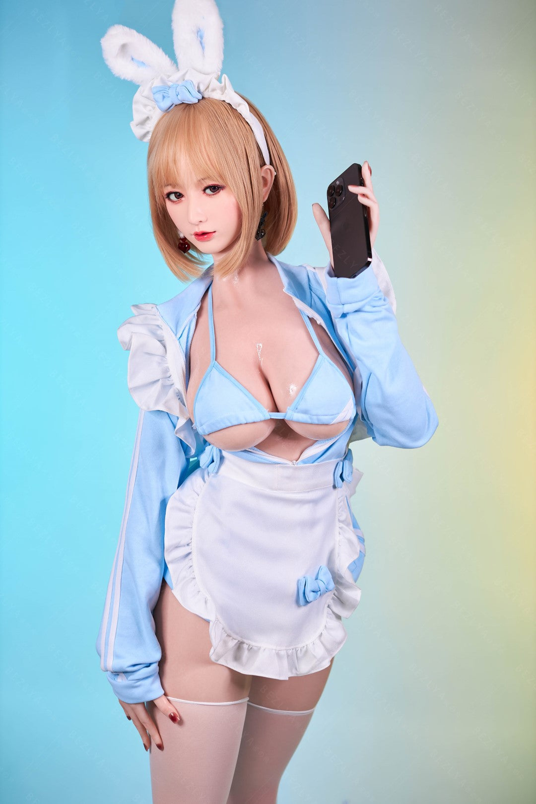 Platycodon-sekspop (Bezlya Doll 155 cm E-cup 2.2CF siliconen)