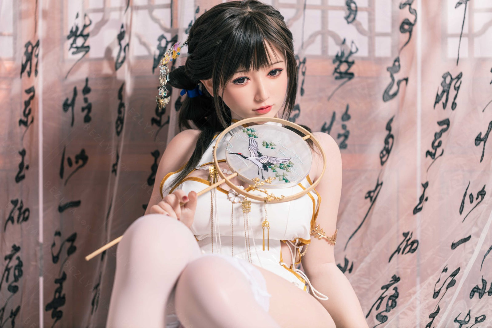 Platycodon-sekspop (Bezlya Doll 155 cm E-cup 2.2CF siliconen)