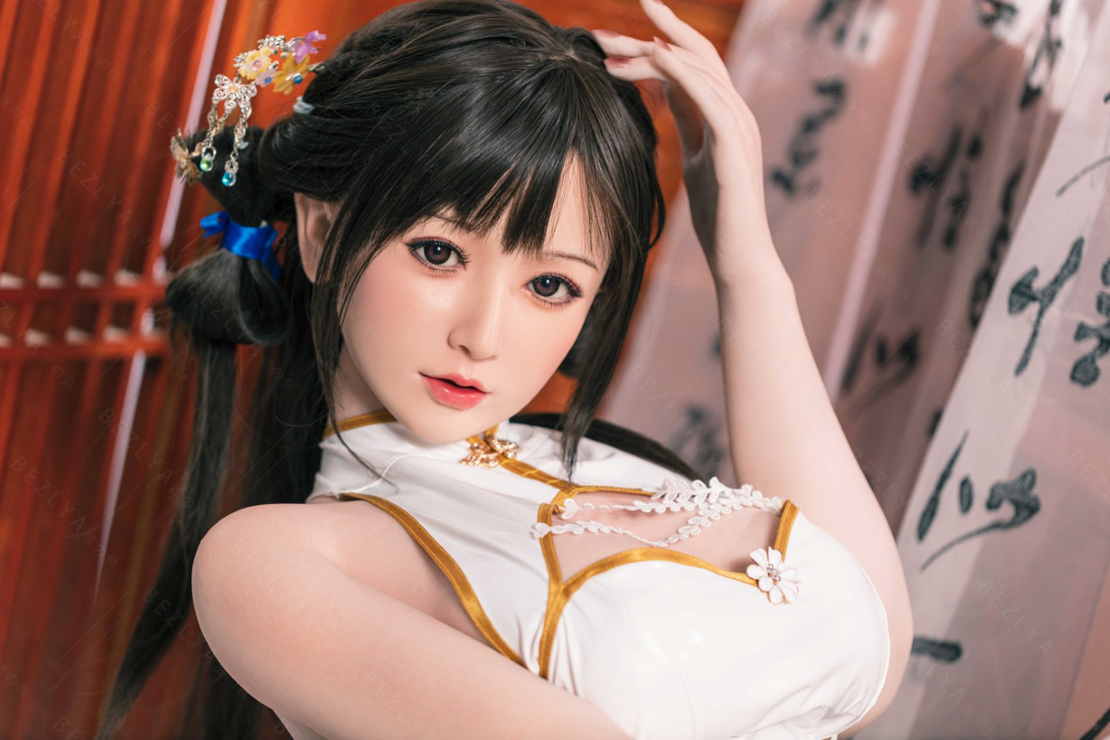 Platycodon-sekspop (Bezlya Doll 155 cm E-cup 2.2CF siliconen)