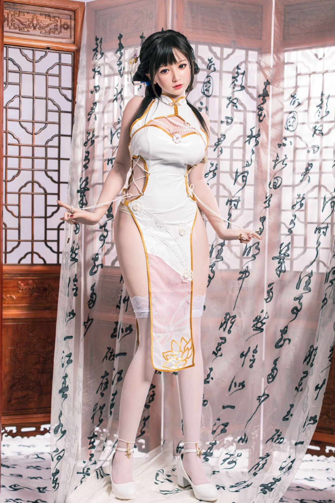 Platycodon-sekspop (Bezlya Doll 155 cm E-cup 2.2CF siliconen)