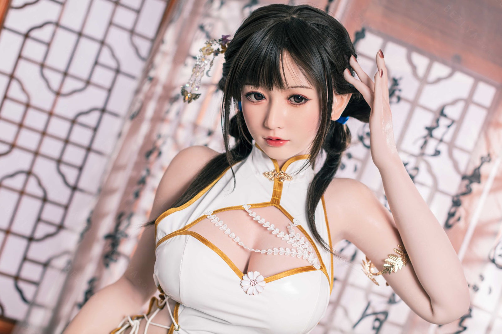 Platycodon-sekspop (Bezlya Doll 155 cm E-cup 2.2CF siliconen)