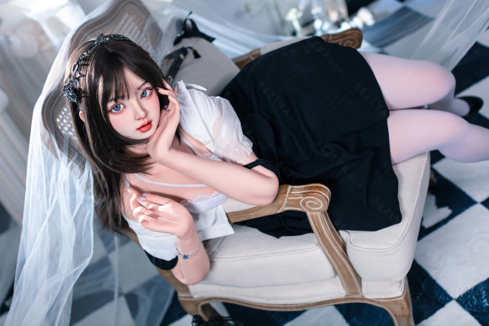 Convallaria-sekspop (Bezlya Doll 155 cm B-cup 2.1 siliconen)