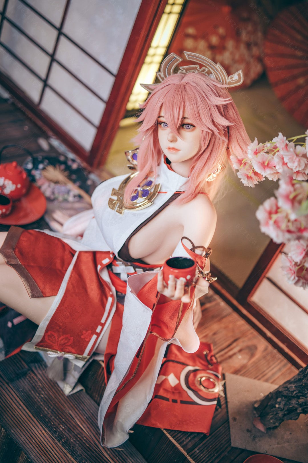 Yae Miko Sex Doll (Bezlya Doll 155 cm e-cup 2.2CF siliconen)