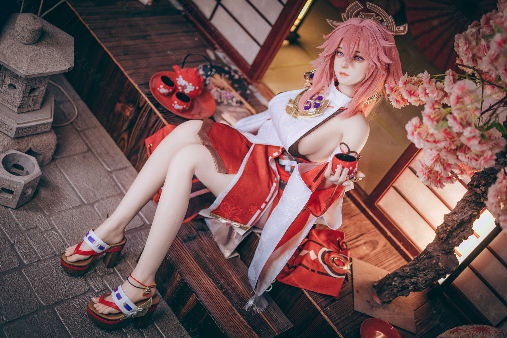 Yae Miko Sex Doll (Bezlya Doll 155 cm e-cup 2.2CF siliconen)