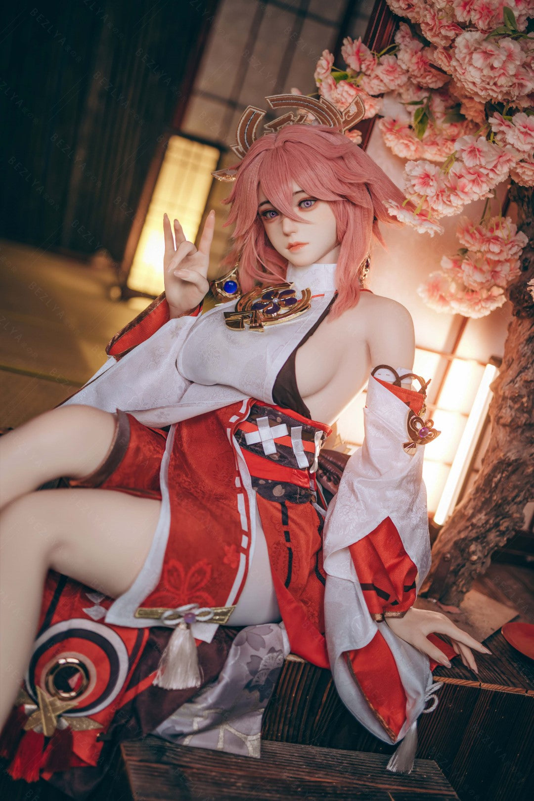 Yae Miko Sex Doll (Bezlya Doll 155 cm e-cup 2.2CF siliconen)
