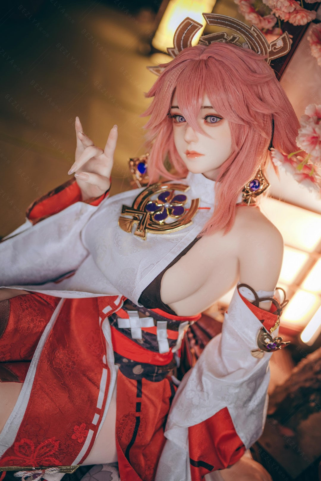 Yae Miko Sex Doll (Bezlya Doll 155 cm e-cup 2.2CF siliconen)