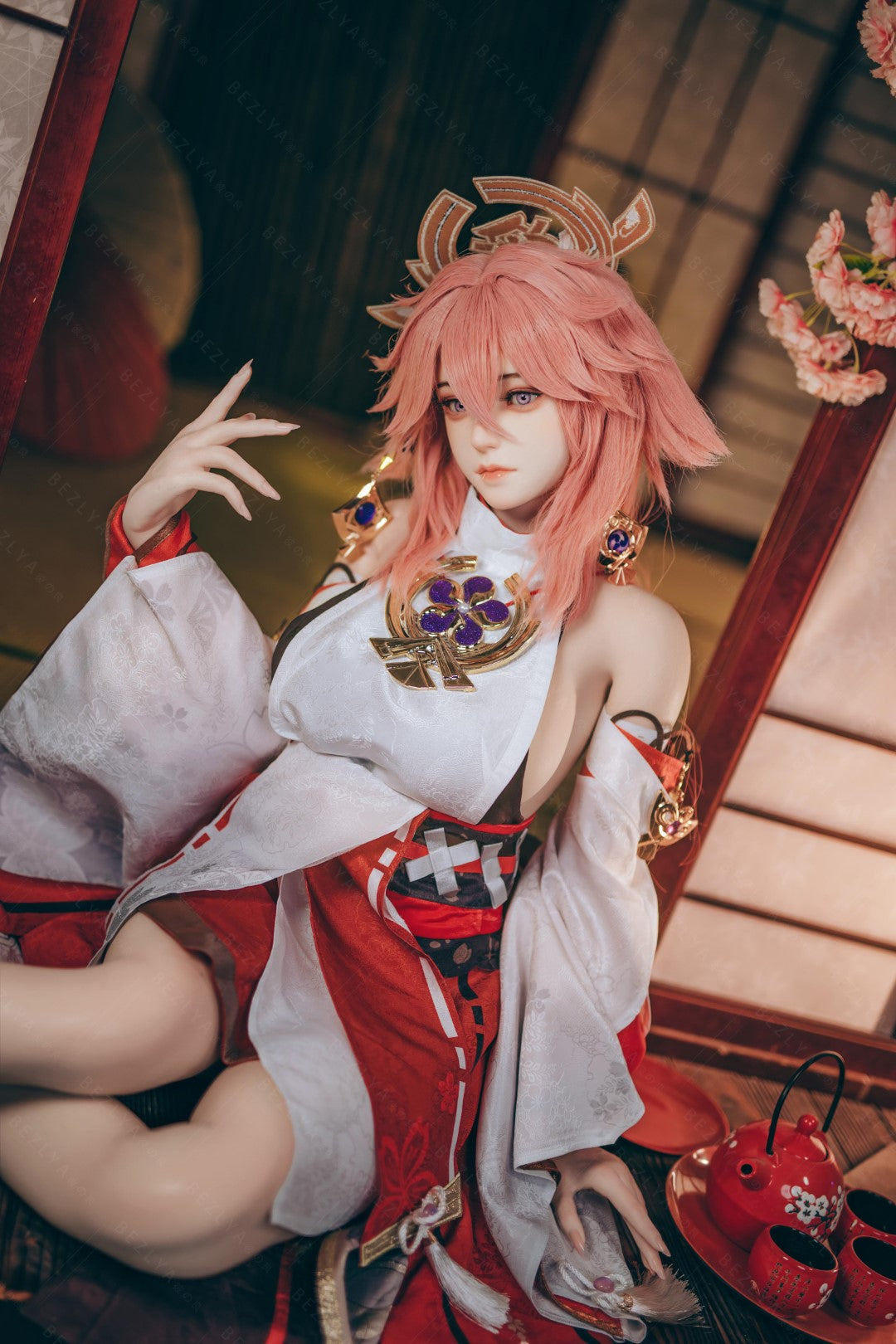 Yae Miko Sex Doll (Bezlya Doll 155 cm e-cup 2.2CF siliconen)