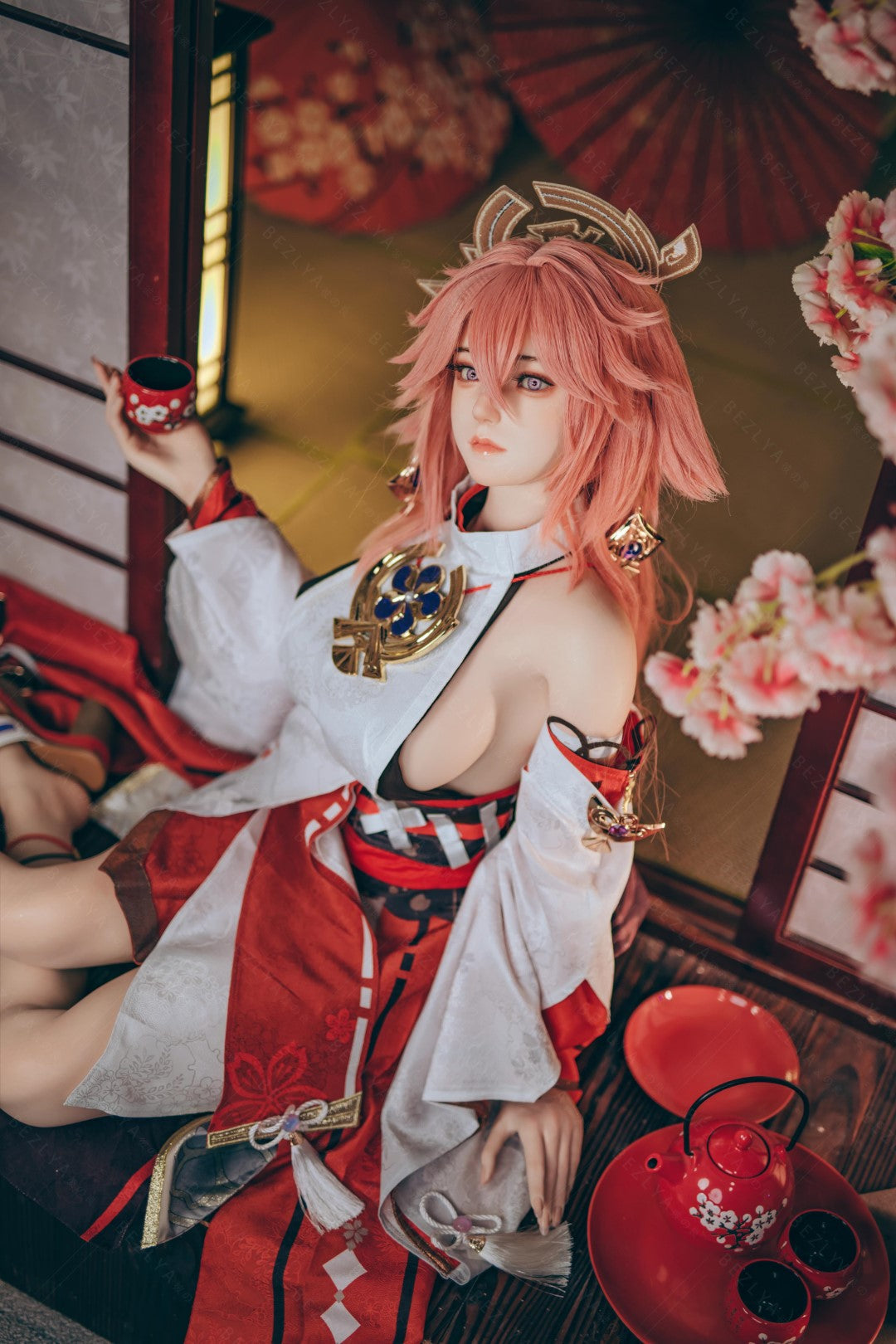Yae Miko Sex Doll (Bezlya Doll 155 cm e-cup 2.2CF siliconen)