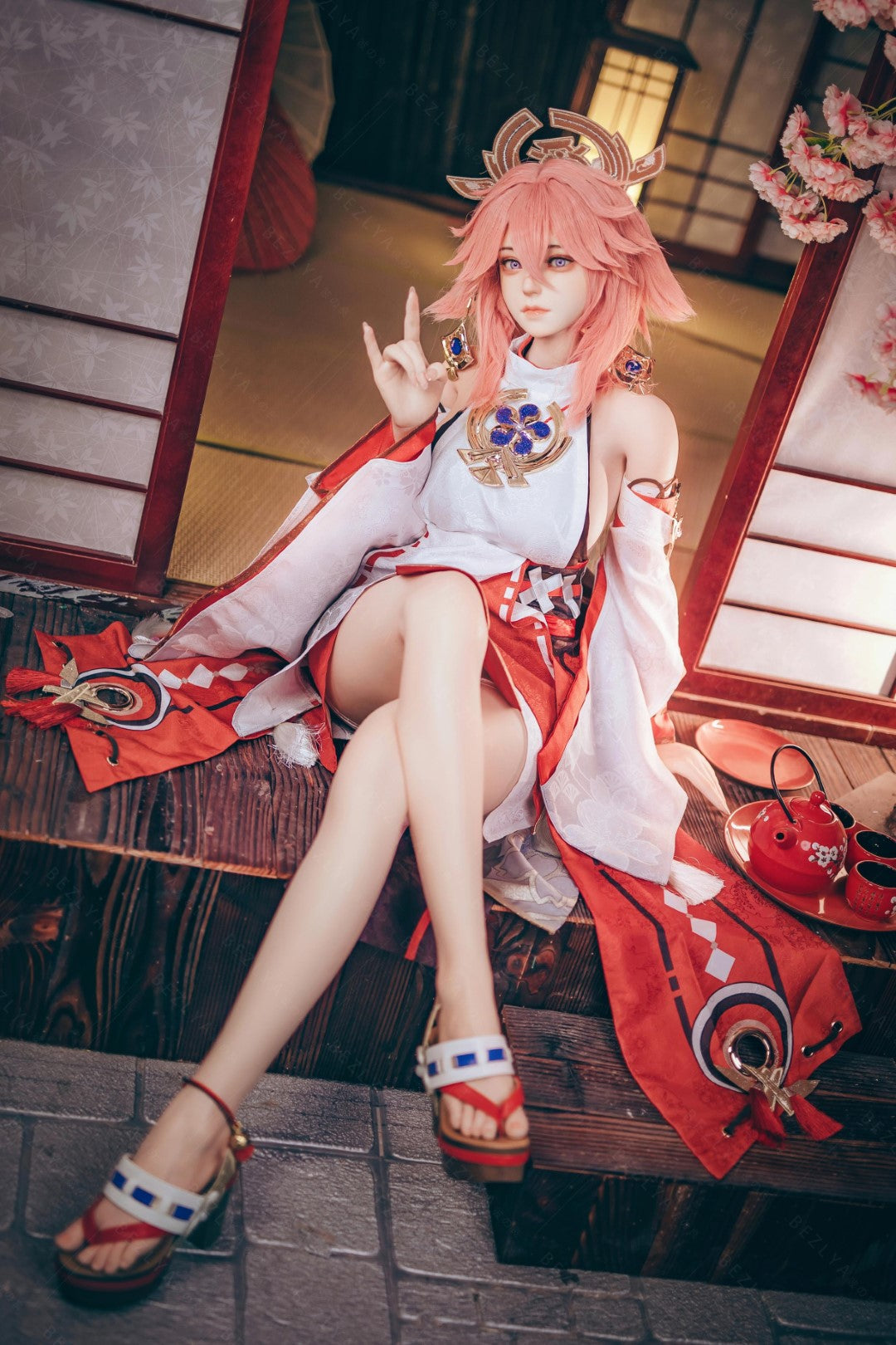 Yae Miko Sex Doll (Bezlya Doll 155 cm e-cup 2.2CF siliconen)