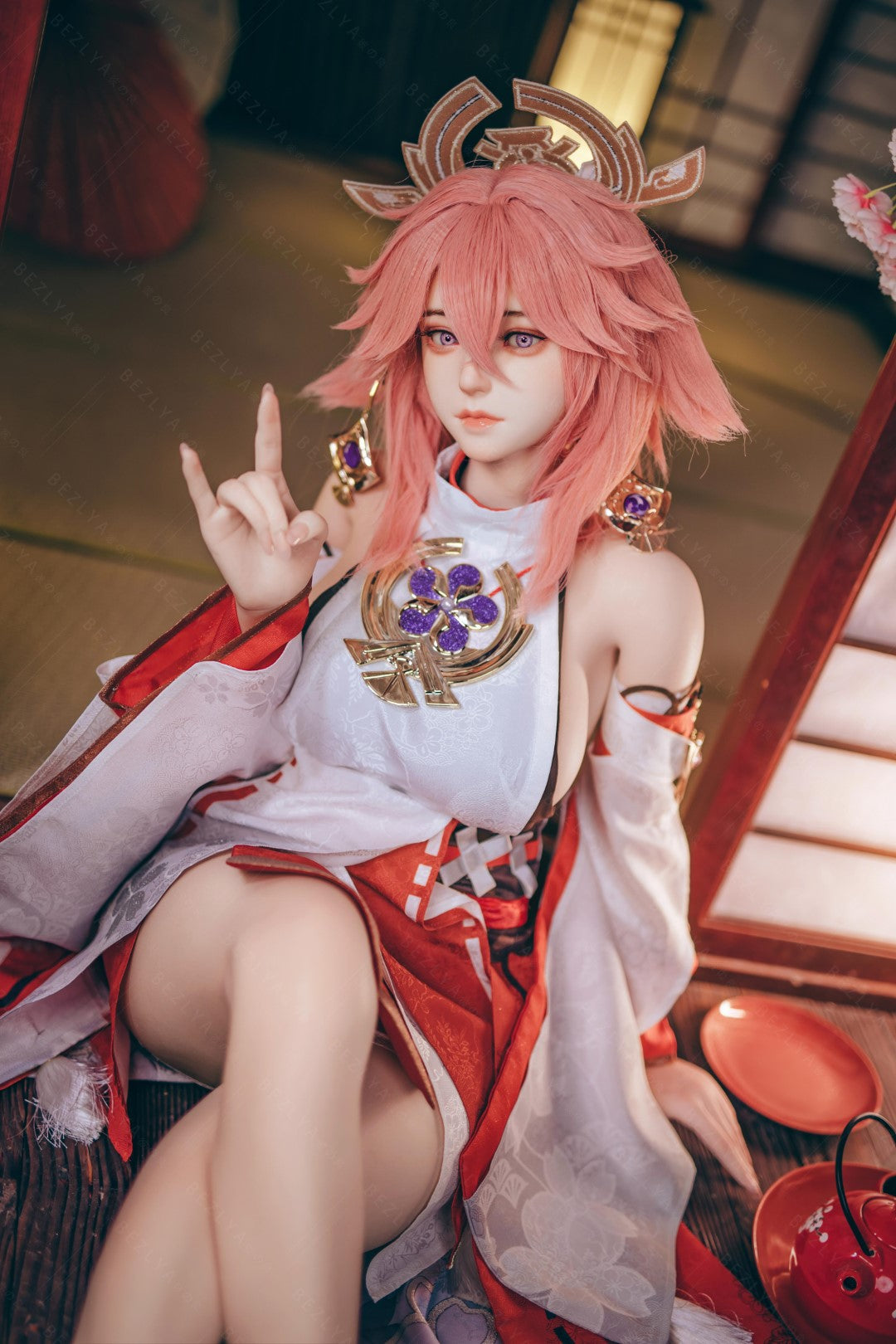Yae Miko Sex Doll (Bezlya Doll 155 cm e-cup 2.2CF siliconen)