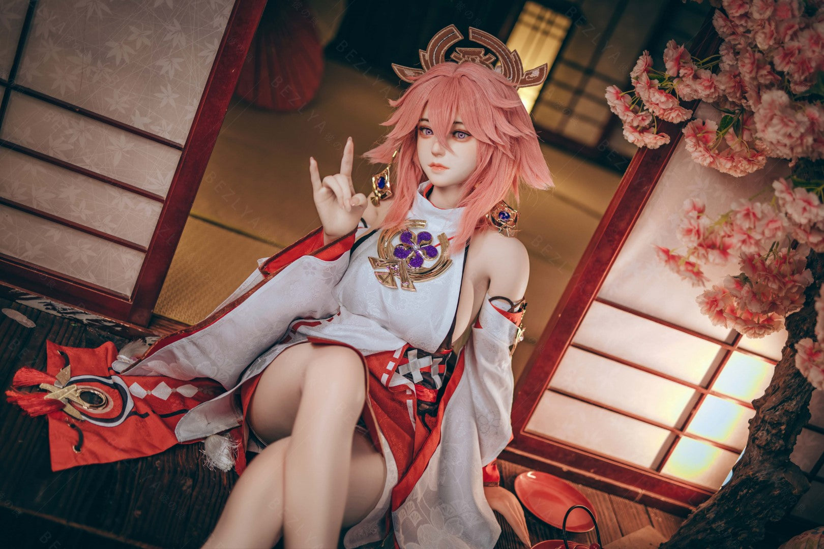 Yae Miko Sex Doll (Bezlya Doll 155 cm e-cup 2.2CF siliconen)