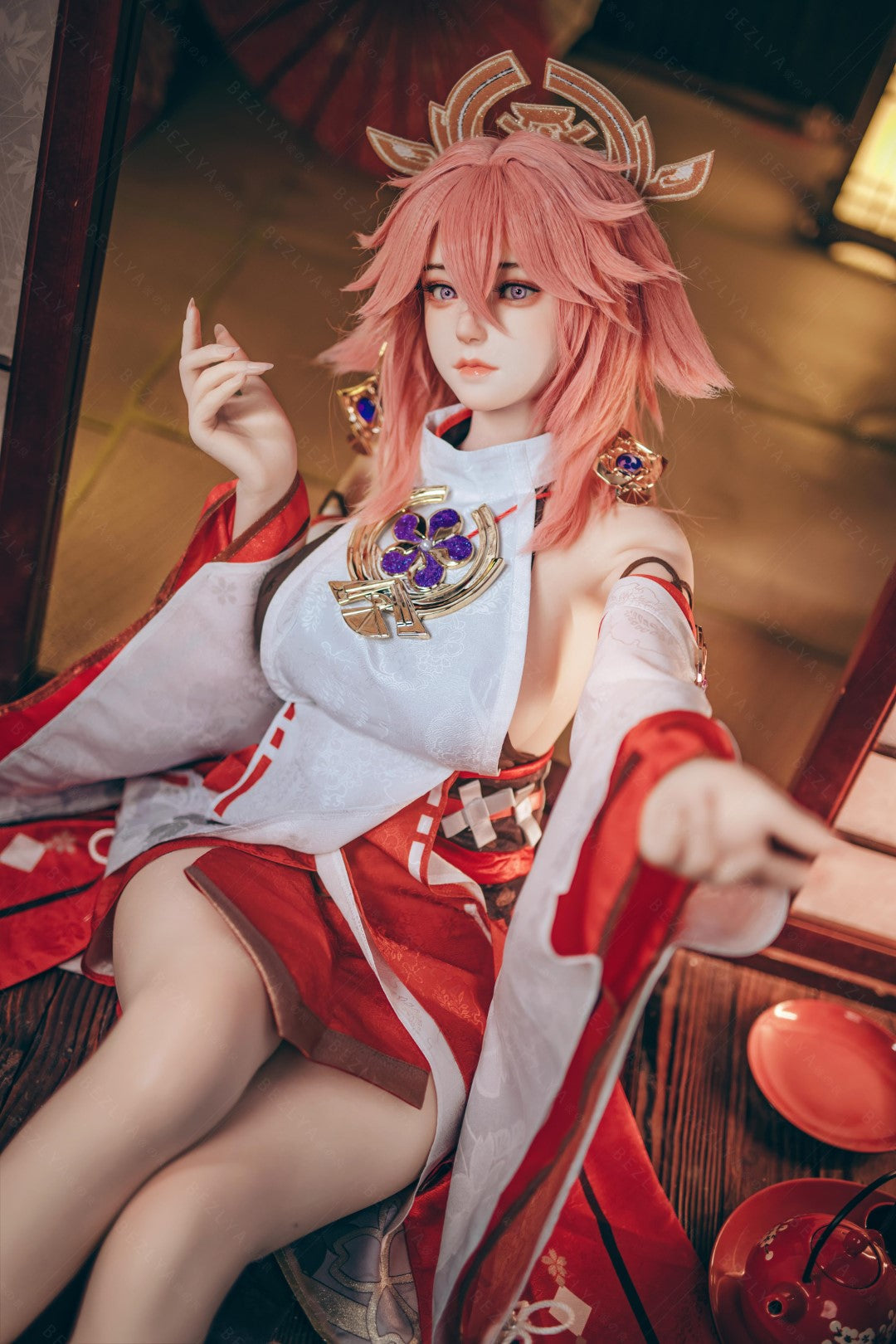 Yae Miko Sex Doll (Bezlya Doll 155 cm e-cup 2.2CF siliconen)
