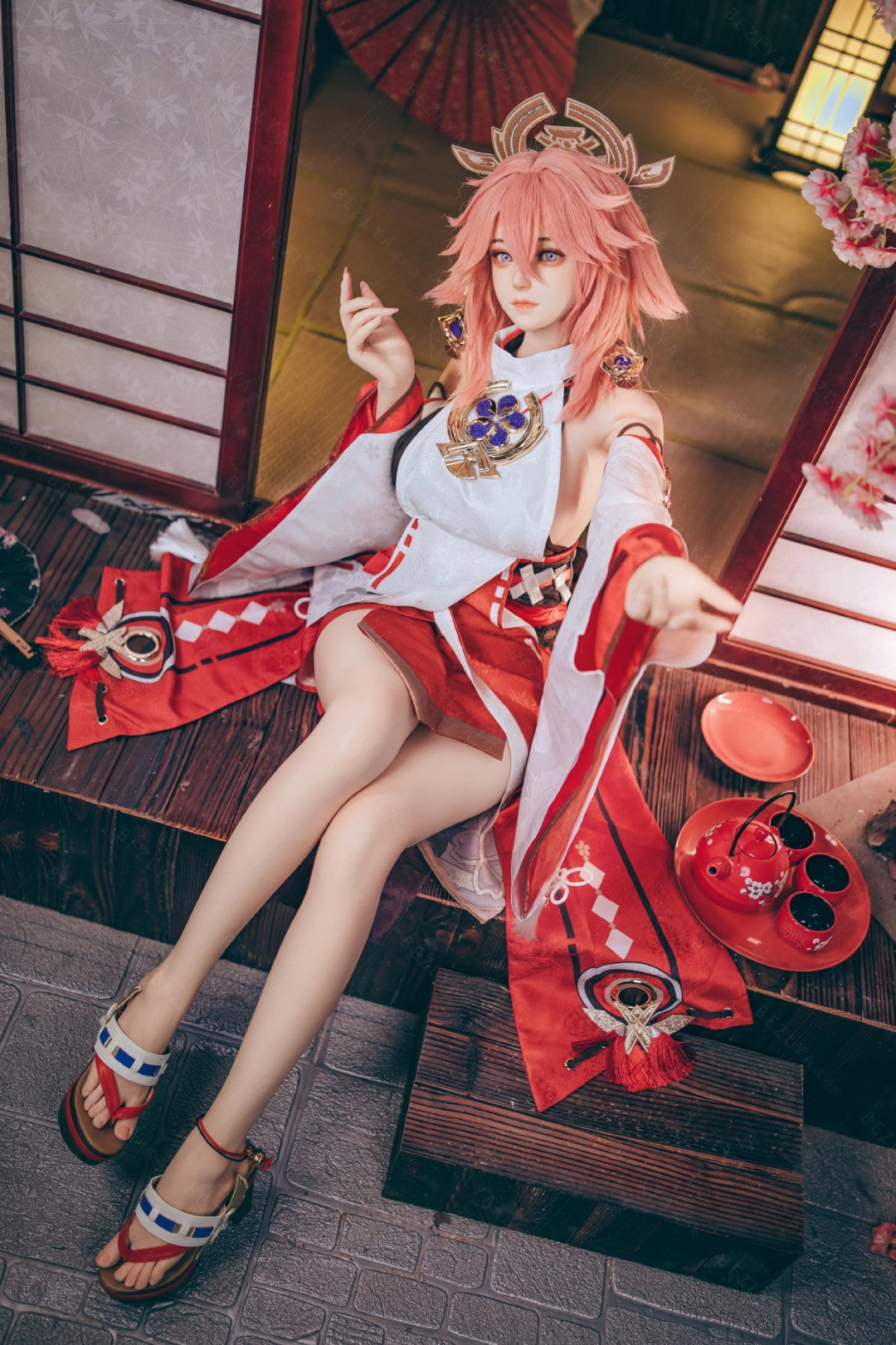 Yae Miko Sex Doll (Bezlya Doll 155 cm e-cup 2.2CF siliconen)