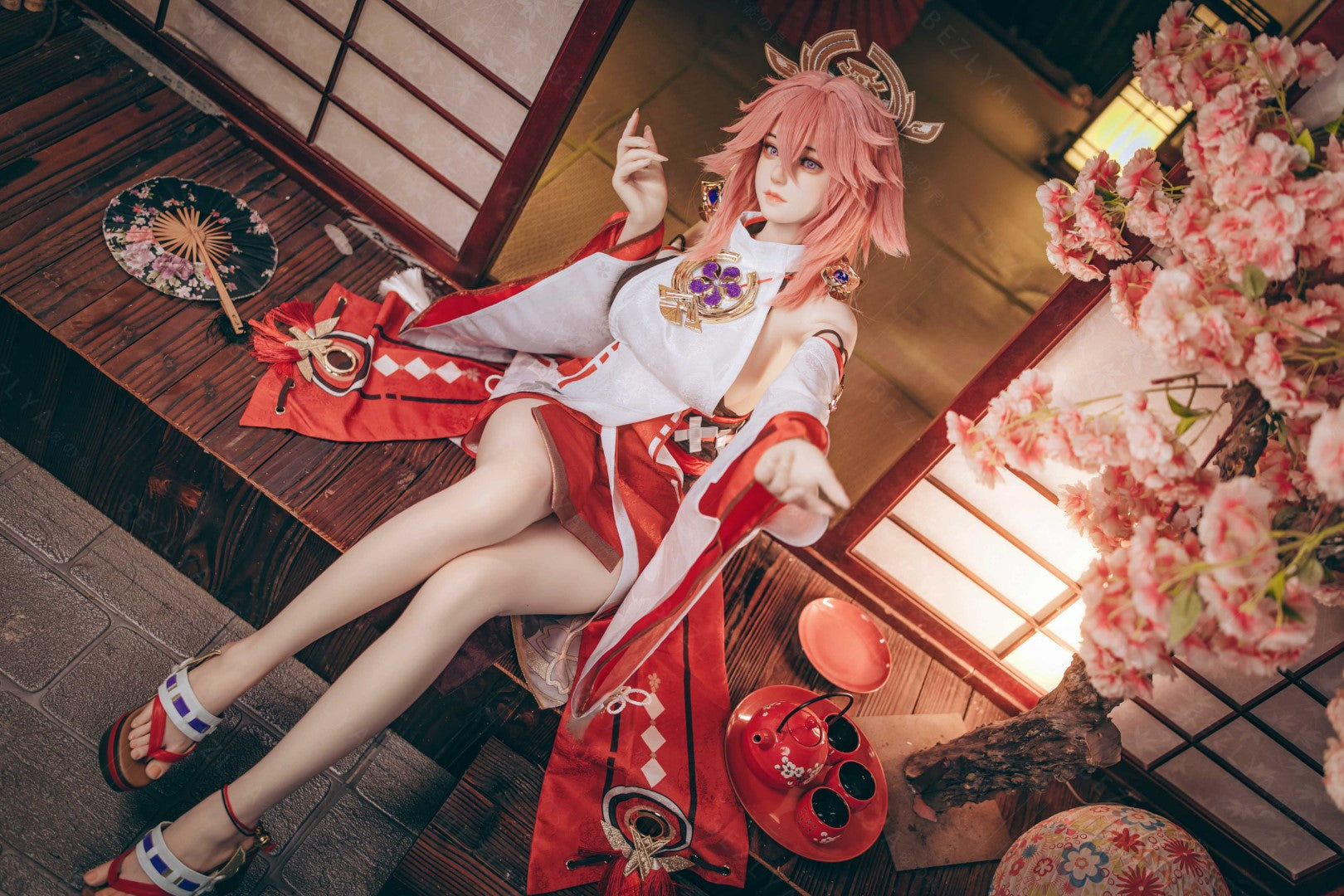 Yae Miko Sex Doll (Bezlya Doll 155 cm e-cup 2.2CF siliconen)