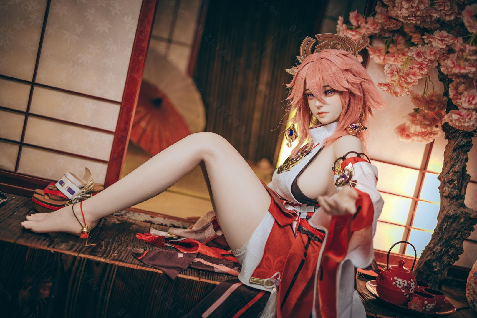 Yae Miko Sex Doll (Bezlya Doll 155 cm e-cup 2.2CF siliconen)