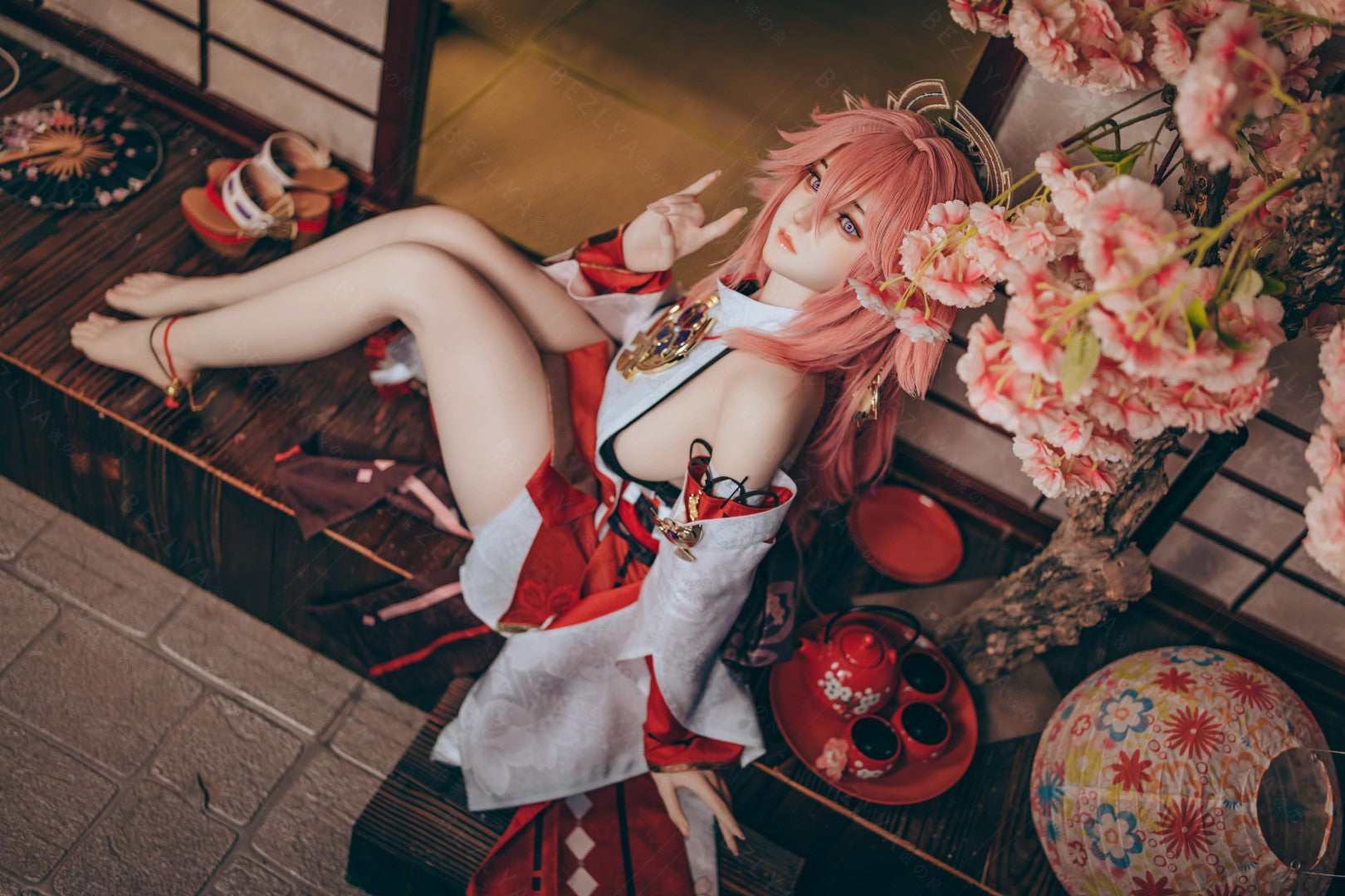 Yae Miko Sex Doll (Bezlya Doll 155 cm e-cup 2.2CF siliconen)