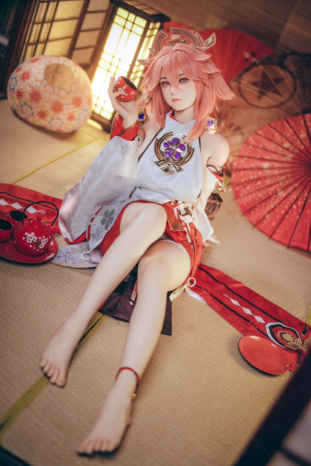 Yae Miko Sex Doll (Bezlya Doll 155 cm e-cup 2.2CF siliconen)