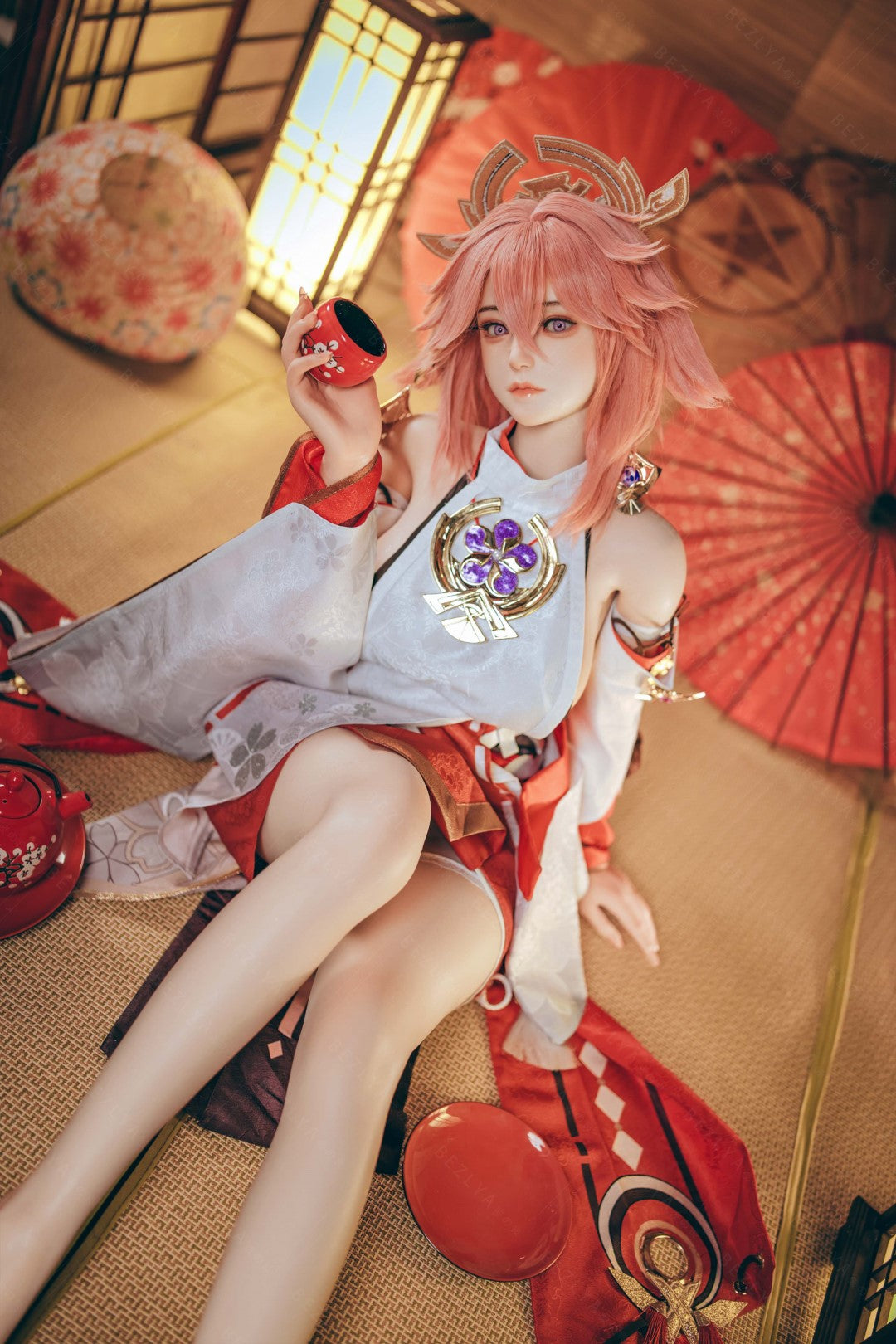 Yae Miko Sex Doll (Bezlya Doll 155 cm e-cup 2.2CF siliconen)