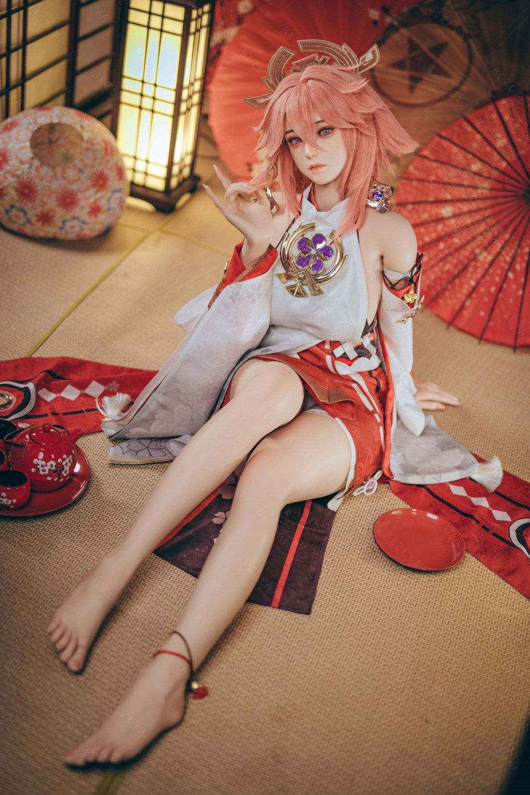 Yae Miko Sex Doll (Bezlya Doll 155 cm e-cup 2.2CF siliconen)