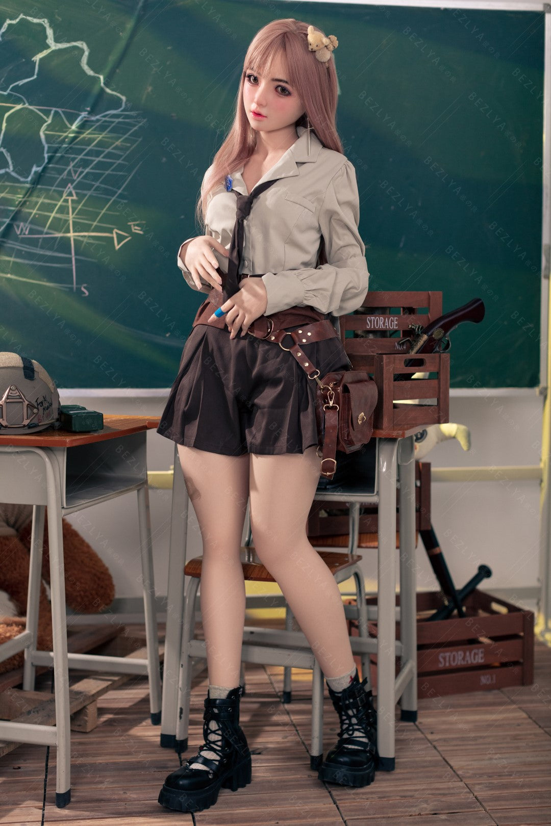 Convallaria-sekspop (Bezlya Doll 155 cm B-cup 2.1 siliconen)