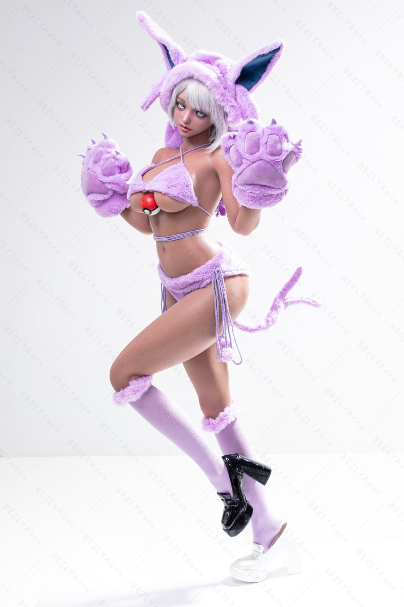 Campanula-sekspop (Bezlya Doll 155 cm E-cup 2.2CF siliconen)