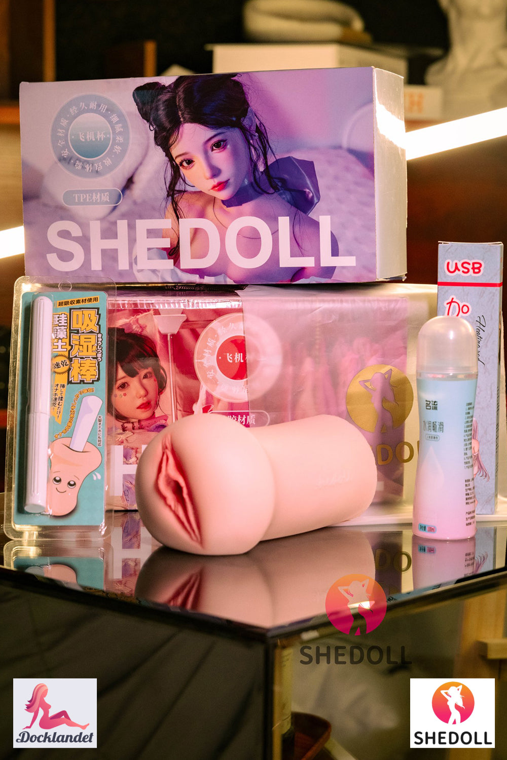 Realistische masturbator (SHEDOLL #SH160 Silicone &amp; TPE)