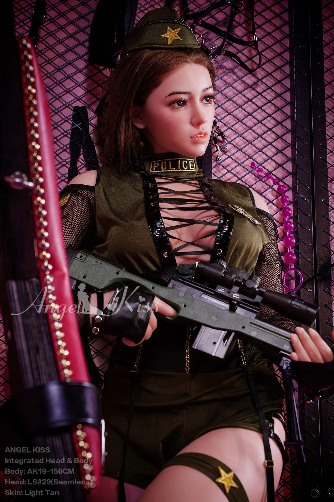 Christy-sekspop (AK-pop 150 cm D-Cup #LS29 siliconen)