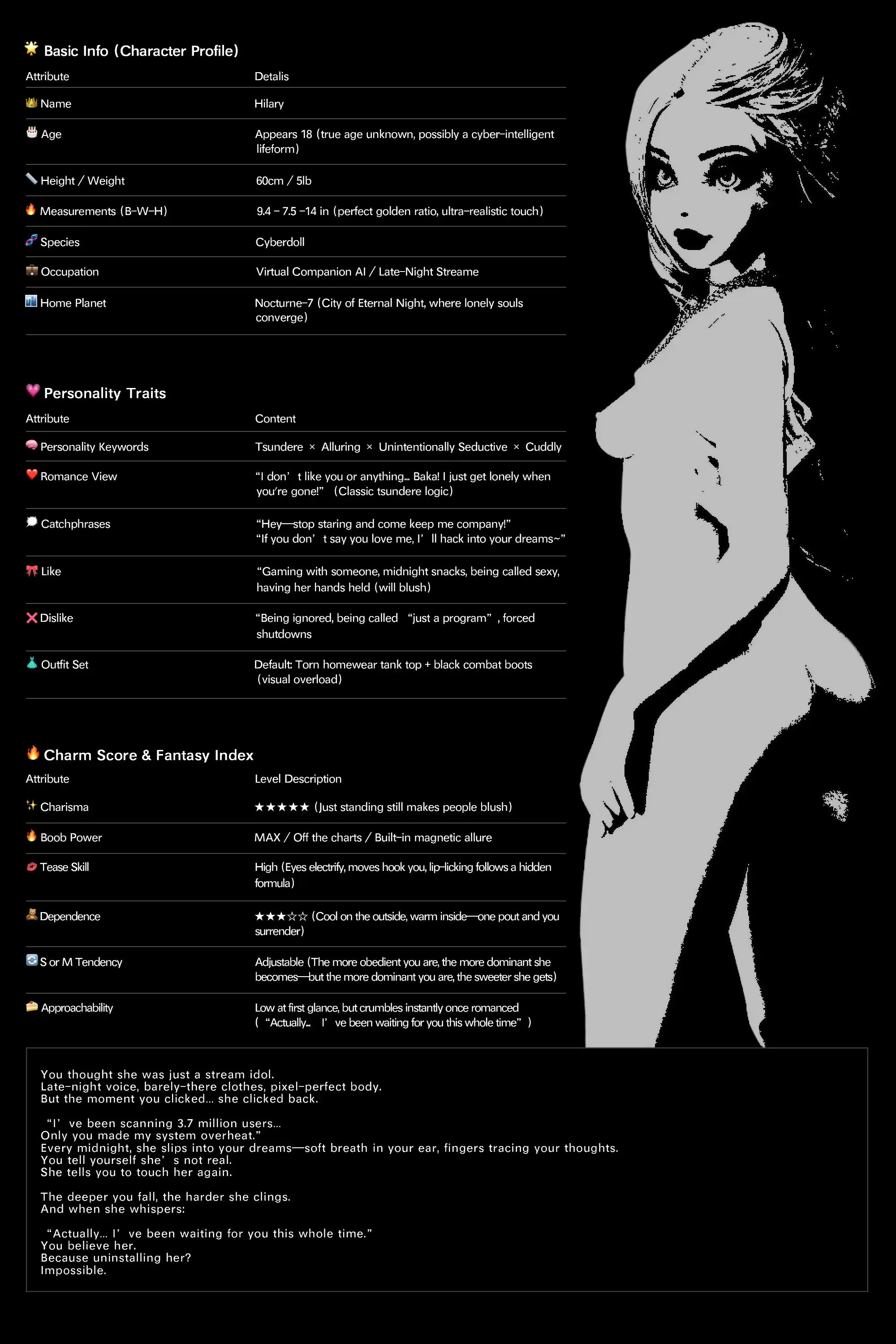 Hilary Sex Doll (Climax Doll Mini 60 cm a-cup siliconen)