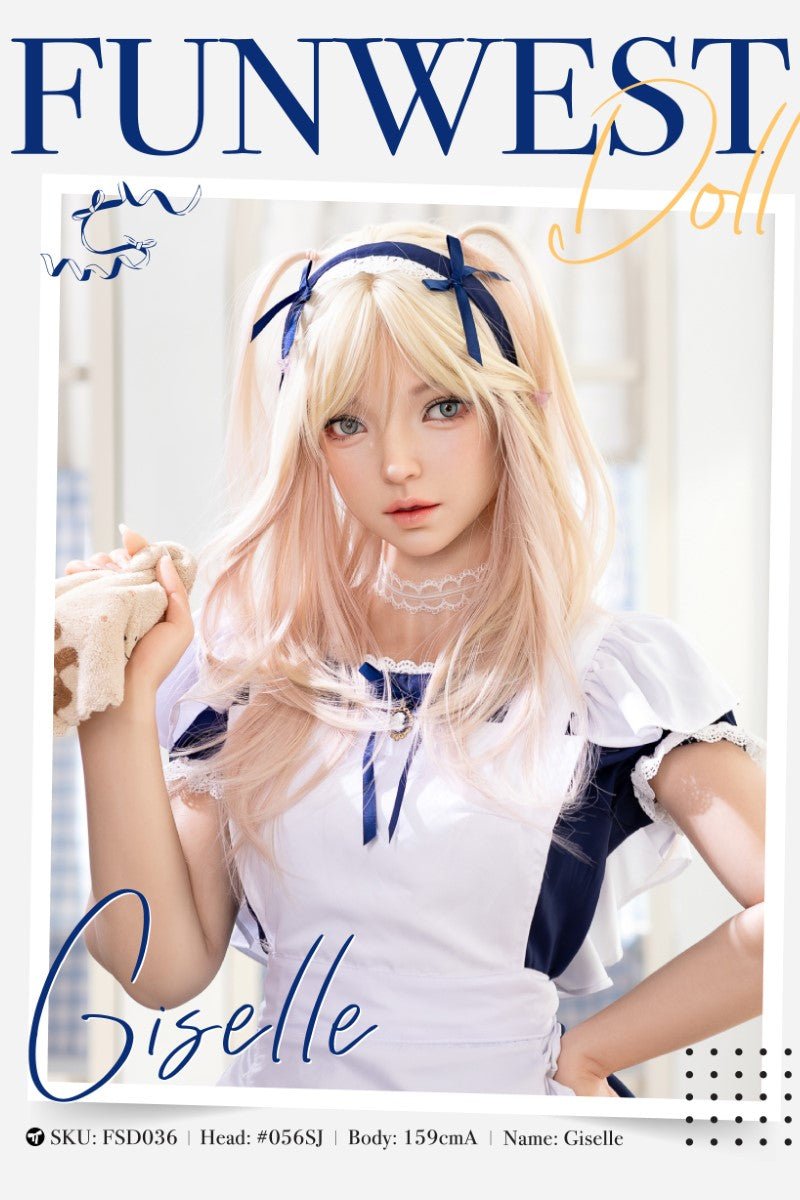 Giselle-sekspop (FunWest Doll 159 cm A-cup #056SJ siliconen)