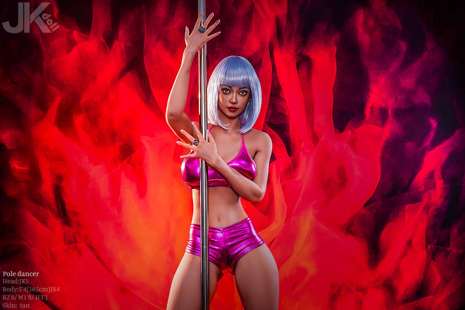 Paaldanseres sekspop (JK-Doll 165 cm D-cup JK5 TPE)