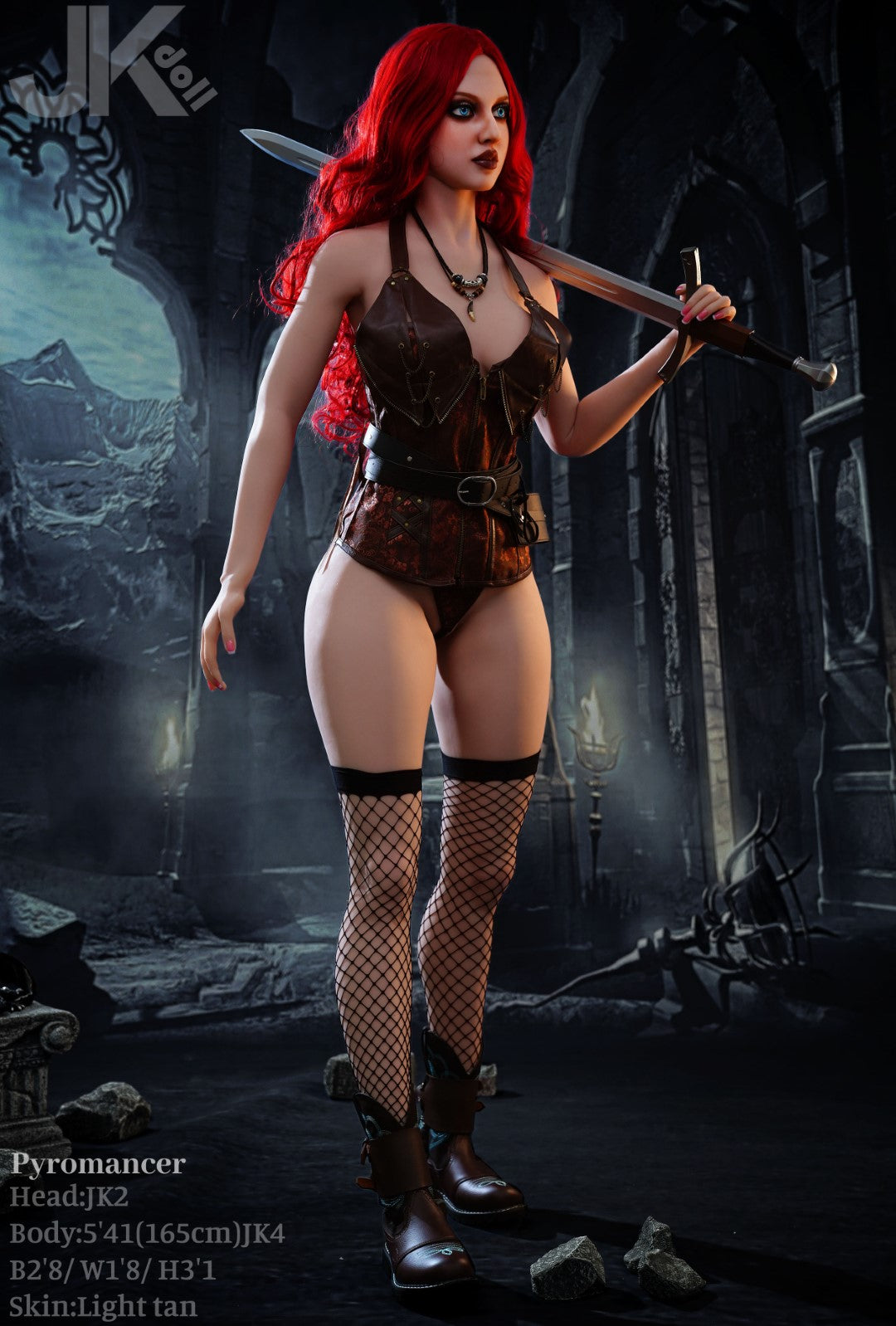 Pyromancer-sekspop (JK-Doll 165 cm D-cup JK2 TPE)