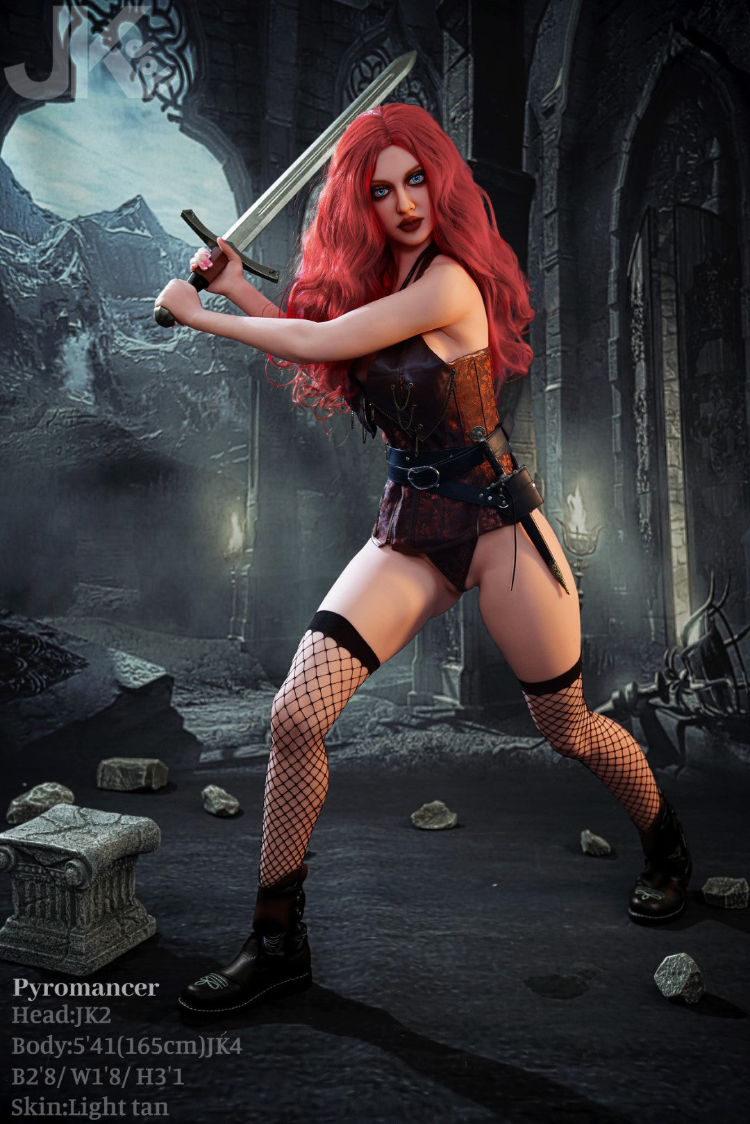 Pyromancer-sekspop (JK-Doll 165 cm D-cup JK2 TPE)