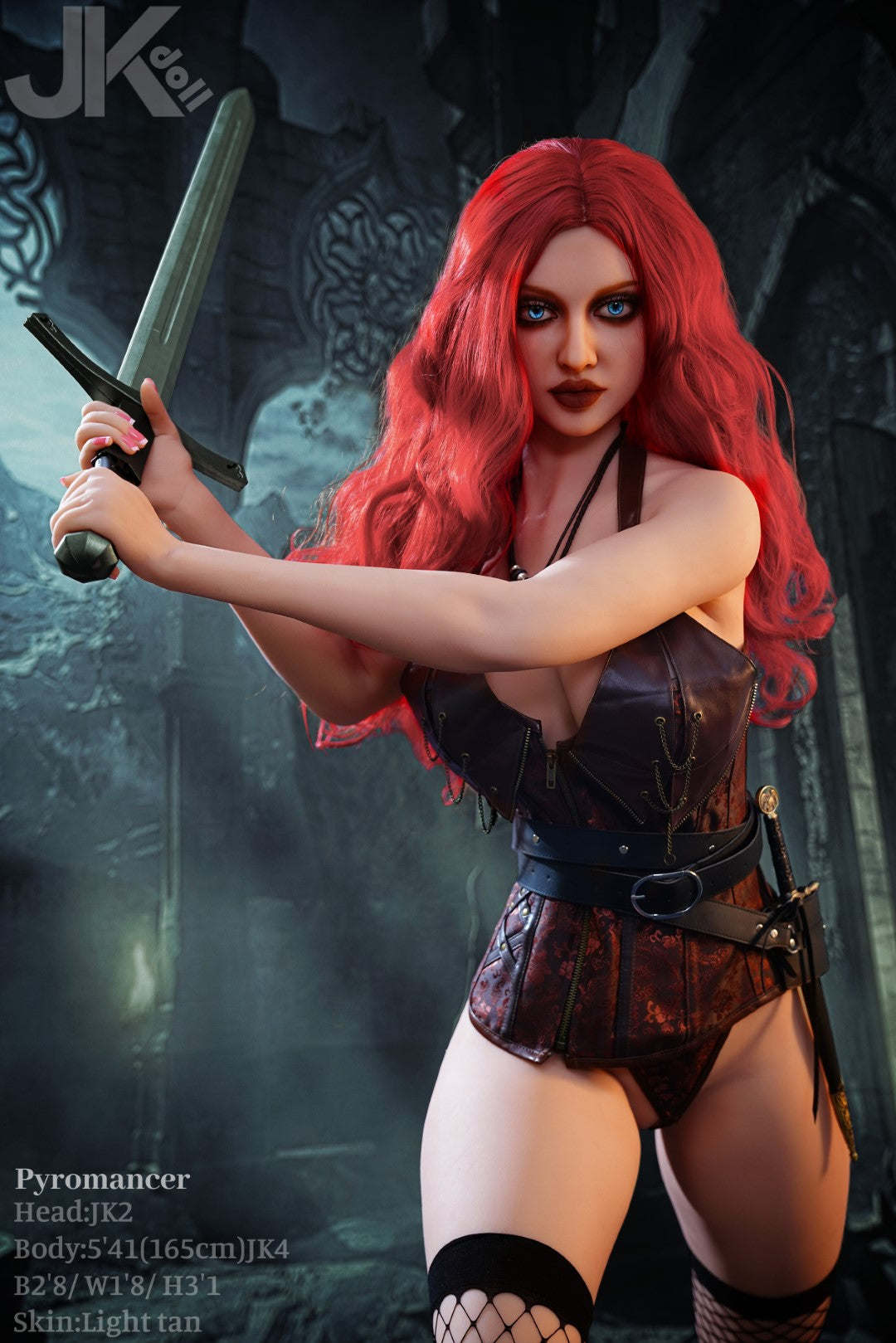 Pyromancer-sekspop (JK-Doll 165 cm D-cup JK2 TPE)