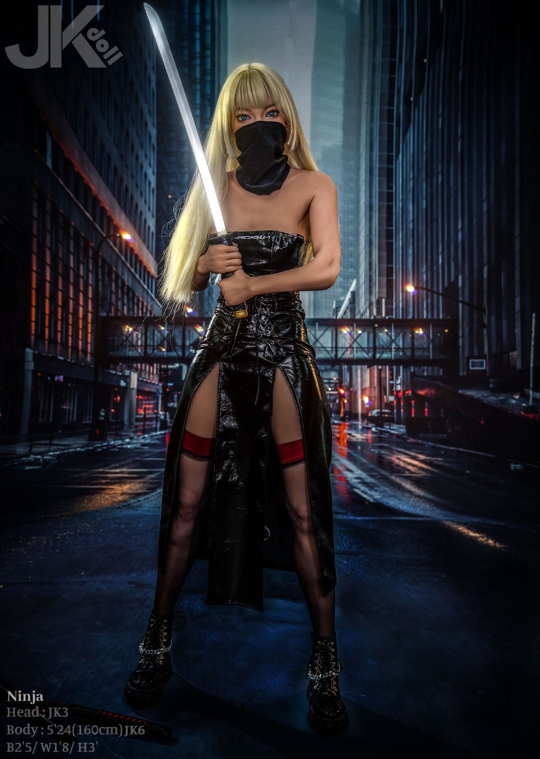 Ninja-sekspop (JK-Doll 160 cm D-cup JK3 TPE)