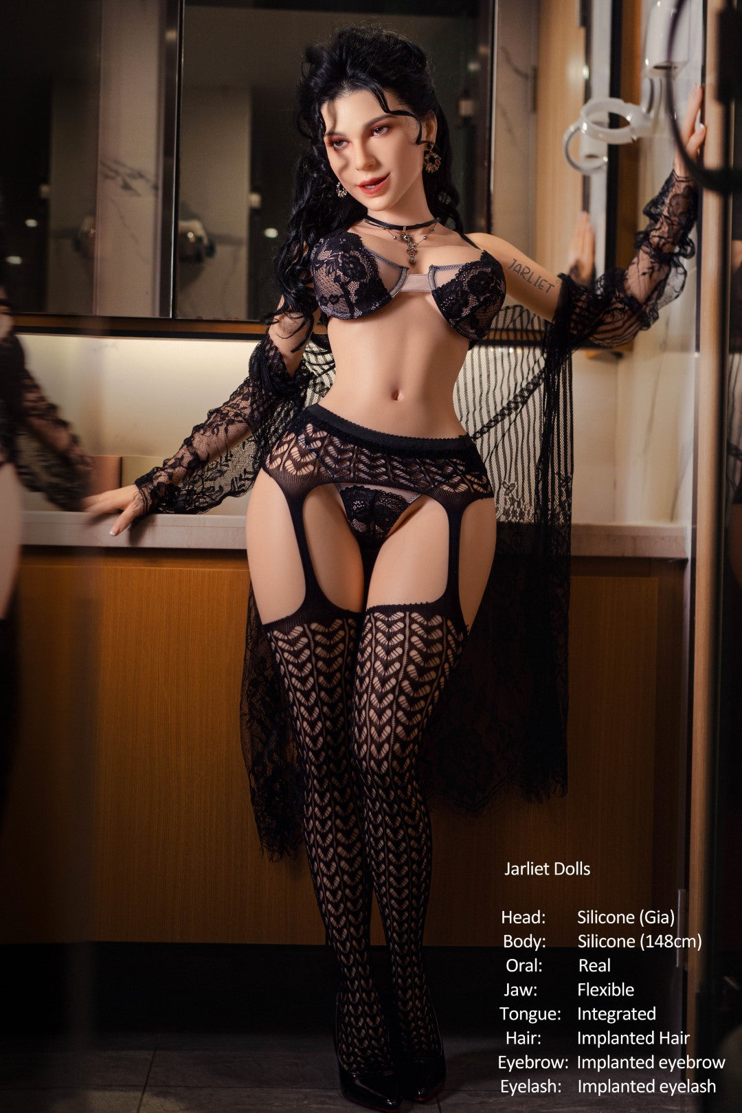 Gia-sekspop (Jarliet 148 cm E-cup siliconen)
