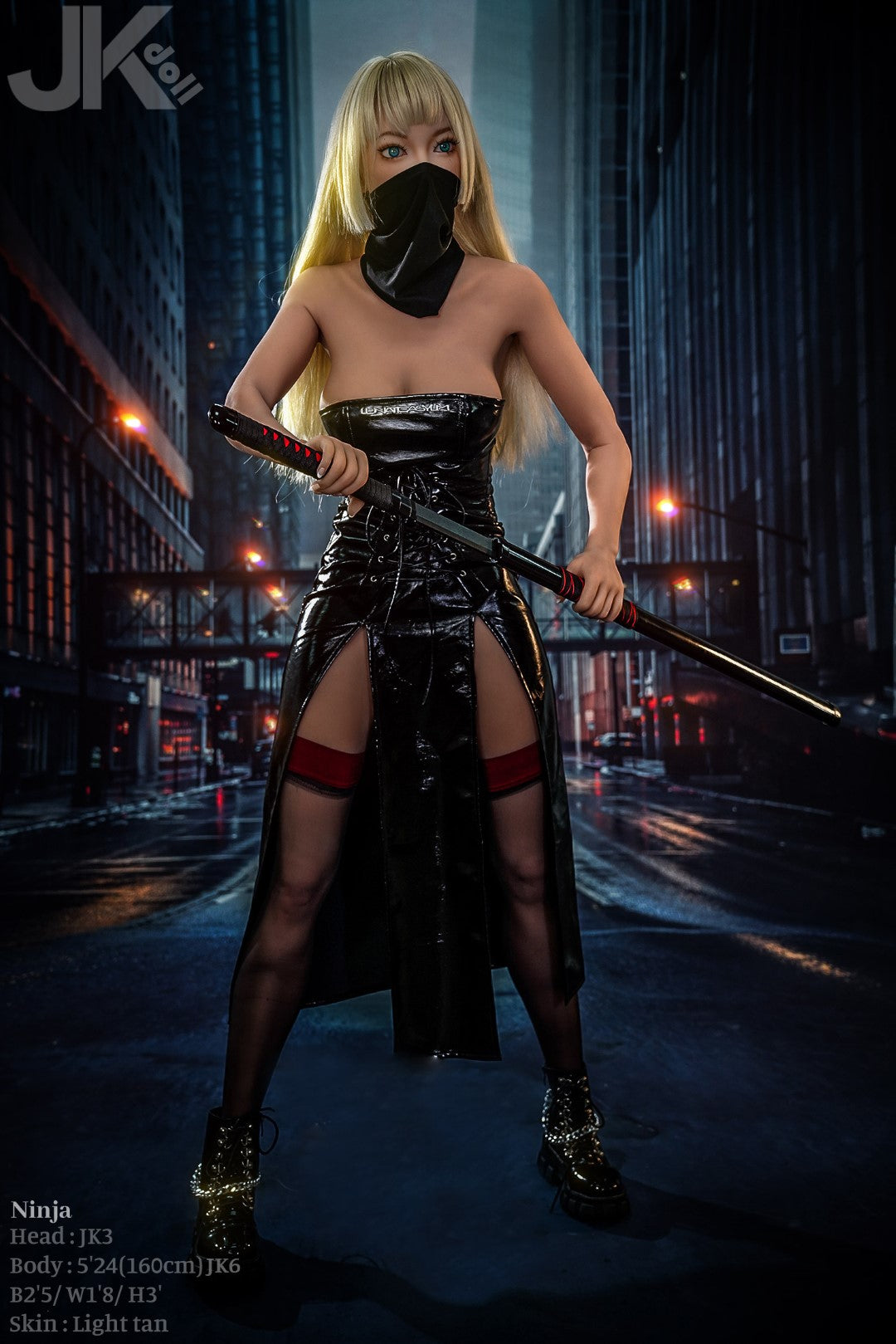 Ninja-sekspop (JK-Doll 160 cm D-cup JK3 TPE)
