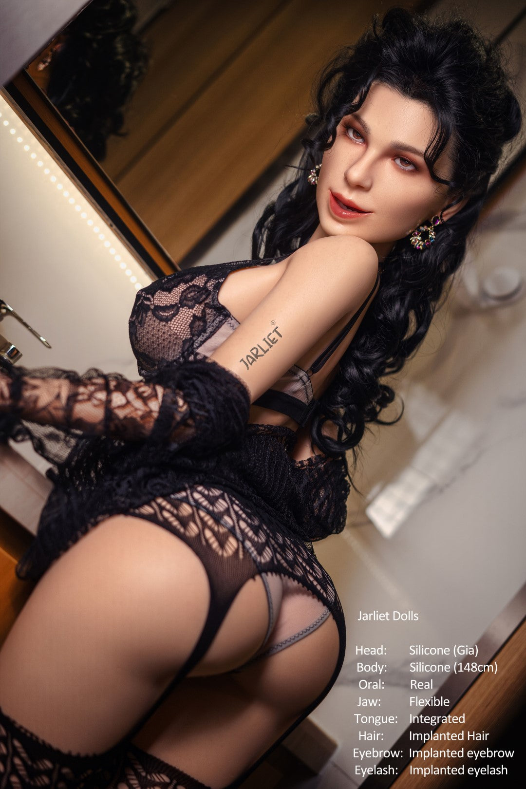 Gia-sekspop (Jarliet 148 cm E-cup siliconen)