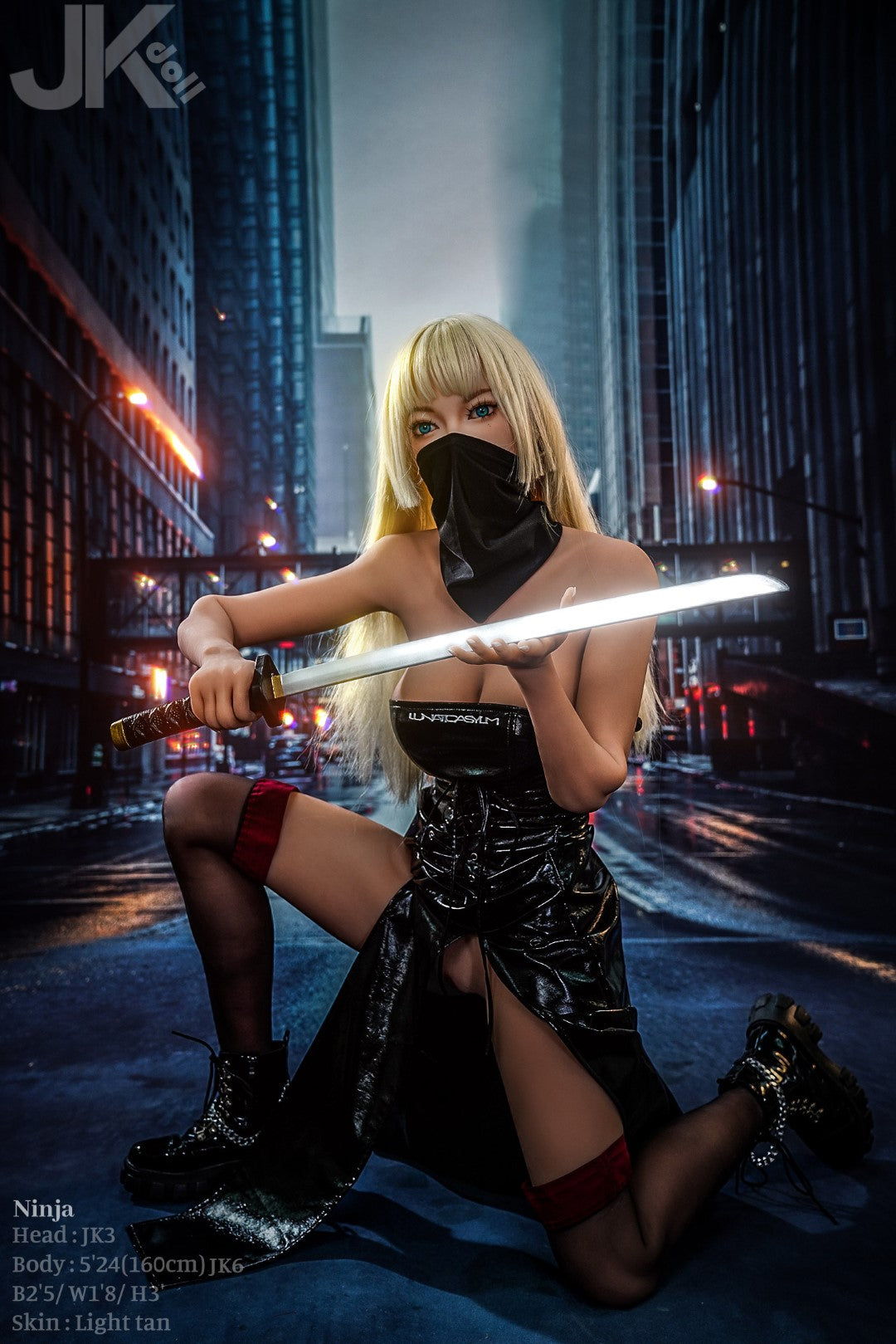 Ninja-sekspop (JK-Doll 160 cm D-cup JK3 TPE)