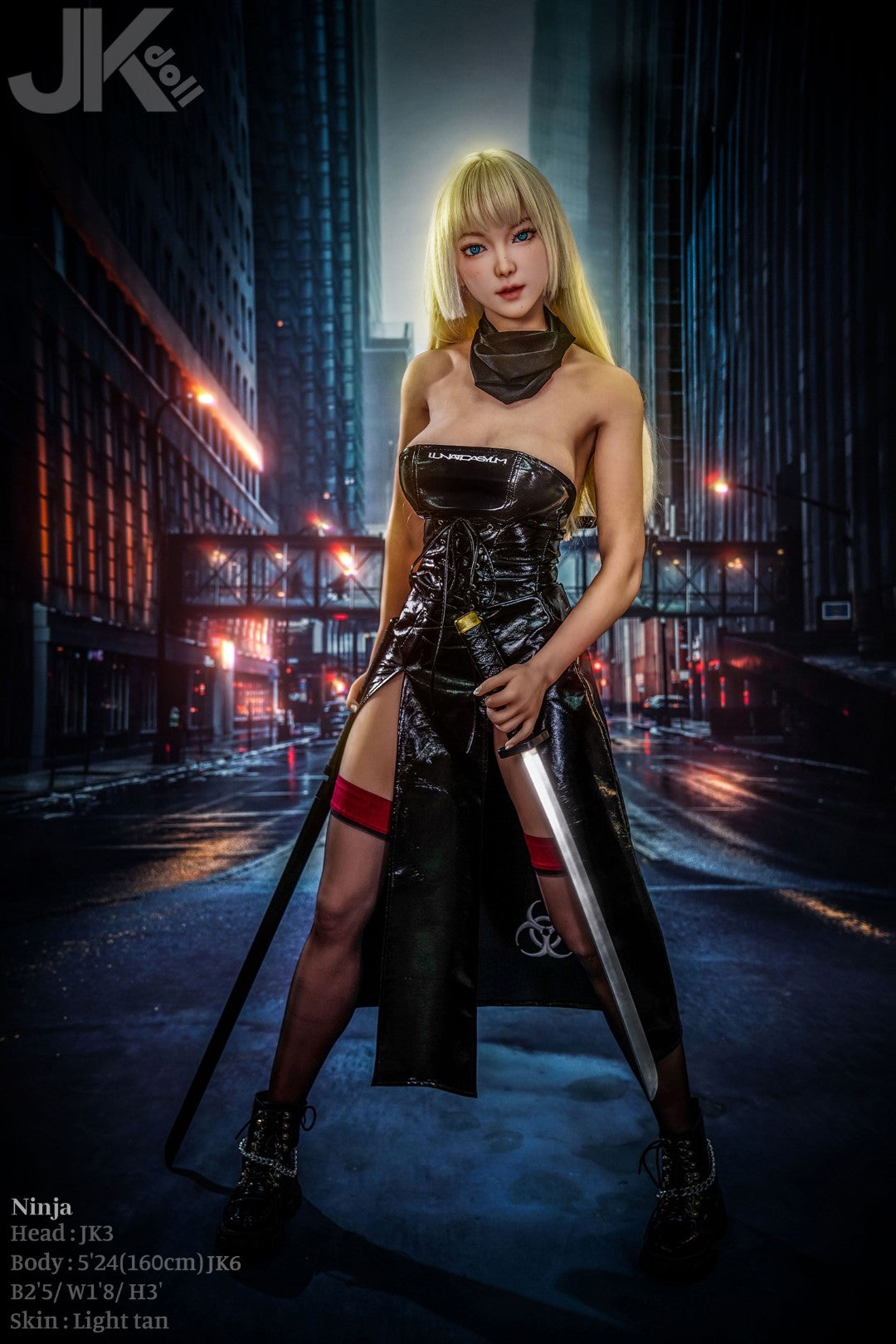 Ninja-sekspop (JK-Doll 160 cm D-cup JK3 TPE)